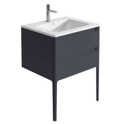 Senah 790mm Single Bathroom Vanity with Integrated Polyglomerate Basin
