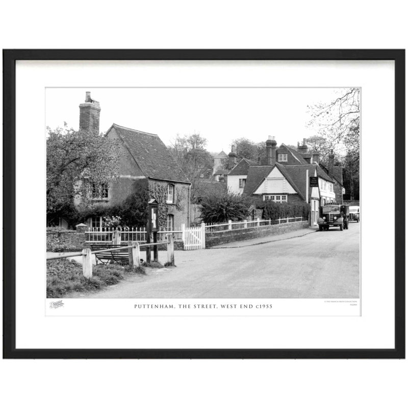 Puttenham, the Street, West End C1955 1 Piece Single Picture Frame Wall Art, 45cm H x 60cm W x 2.3cm D