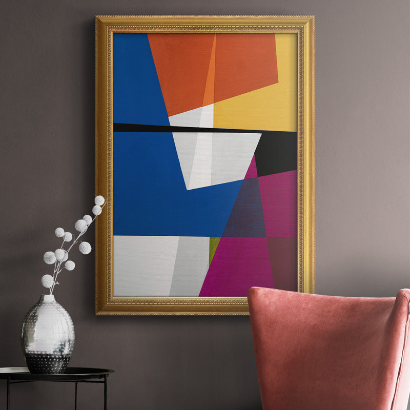 Modular V Premium Framed Canvas- Ready To Hang, 36" H x 24" W x 2.5" D