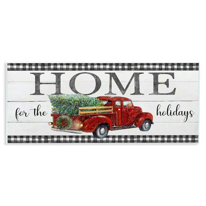 Art mural en toile «Home For Holiday» par Ruane Manning