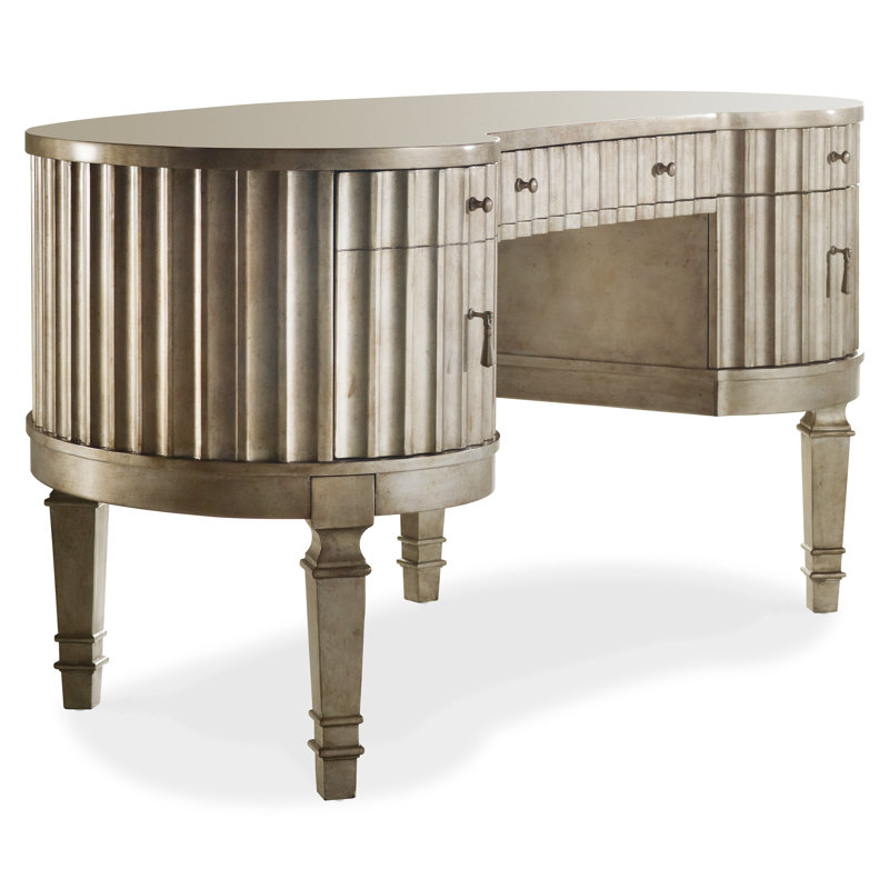 Melange Solid Wood Executive Desk