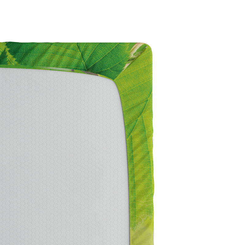 Drap-housse en microfibre Leaves, Drap-housse de taille double