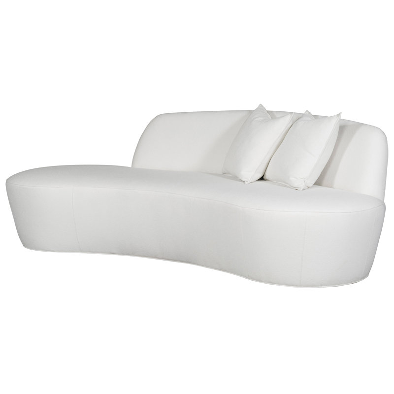 Gilroy Left Lounge Sofa, Worthy Snow