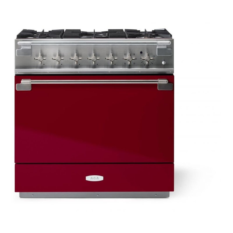 Elise 36" 4.5 Cubic Feet Dual Fuel Freestanding Convection Range, Cranberry