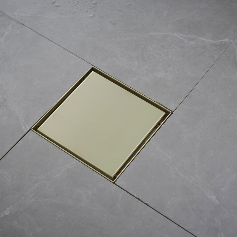 1 6'' W Tile-In, Brushed Gold