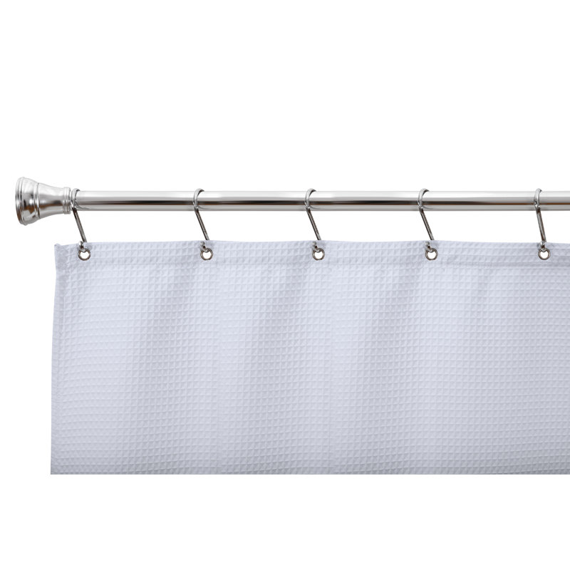 Polished Chrome Rust-Proof Shower Curtain Hooks Set of 12