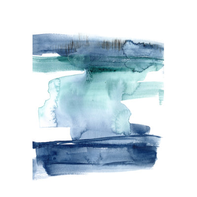 Teal Inside II by Jennifer Goldberger - Painting on Canvas