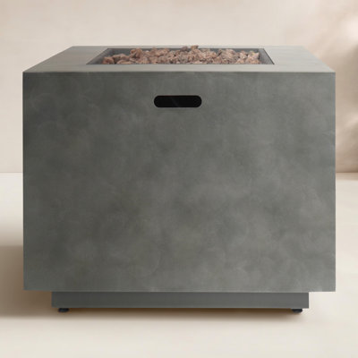 Alsacia Square Concrete Fire Pit Table