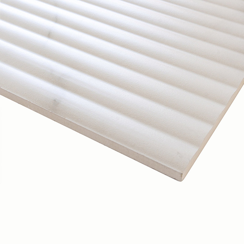 Imprint 12" x 35" Ceramic Marble Look Wall & Floor Tile, White