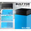 Bac de recyclage en acier 29 gallons avec couvercle circulaire