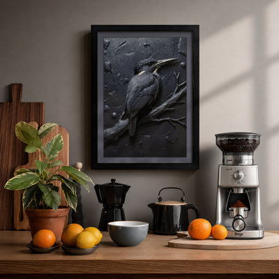 Solitary Heron Japandi - Print