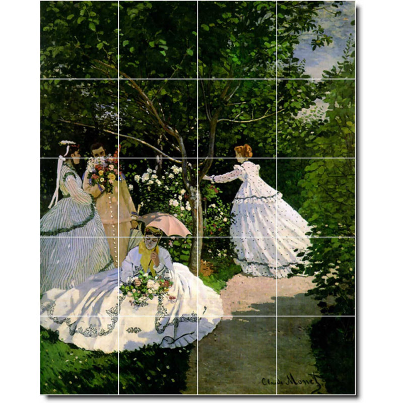 Carreau de céramique décorative 24 po x 30 po 6 po x 6 po, Femme 06280