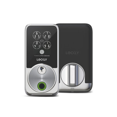 Verrou de sécurité Lockly Secure Pro série Zeno en nickel satiné