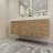 59" Wall-Mounted Double Bathroom Vanity Set-70381287