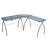 Courson L-Shaped Glass Top Drafting Table-105078795