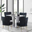 Chaise d'appoint d'appoint avec pieds dorés-1611244172