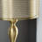 Set Of 2 Steel Table Lamps with Metal over Linen Double Drum Shade-1776437568