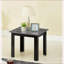 Ensemble de tables basses 3 pièces Traditional avec plateau en faux marbre noir Pieds en bois, faciles à assembler pour le salon