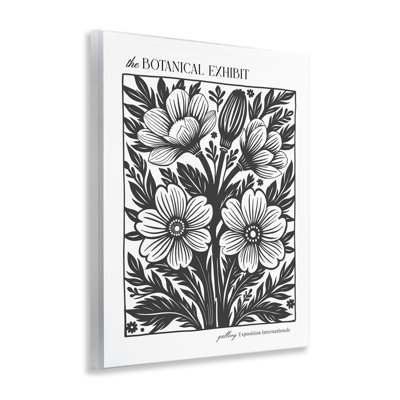 Vintage Botanical Blooms Wall Plaque Art, design by Lettered and Lined