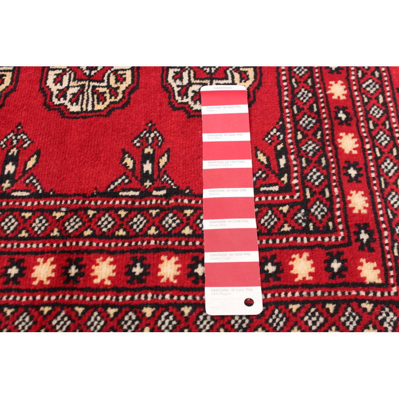 Phanor One-of-a-Kind 8'0" X 9'10" New Age Wool Area Rug in Dark Red