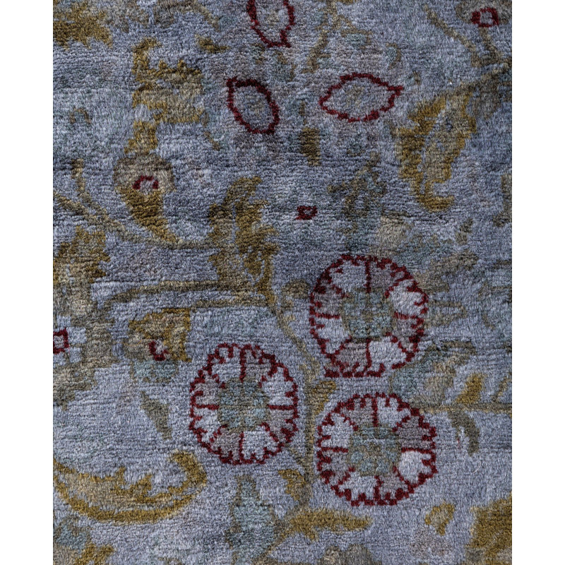 Overdyed One-of-a-Kind 9' 2" X 9' 5" Hand Knotted Area Rug