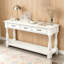 Console de 63 po de long en bois avec 3 tiroirs et 1 tablette inférieure-1869151397
