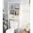 Double-layer toilet rack bathroom storage artifact White simple multi-functional open storage bathroom shelf plate