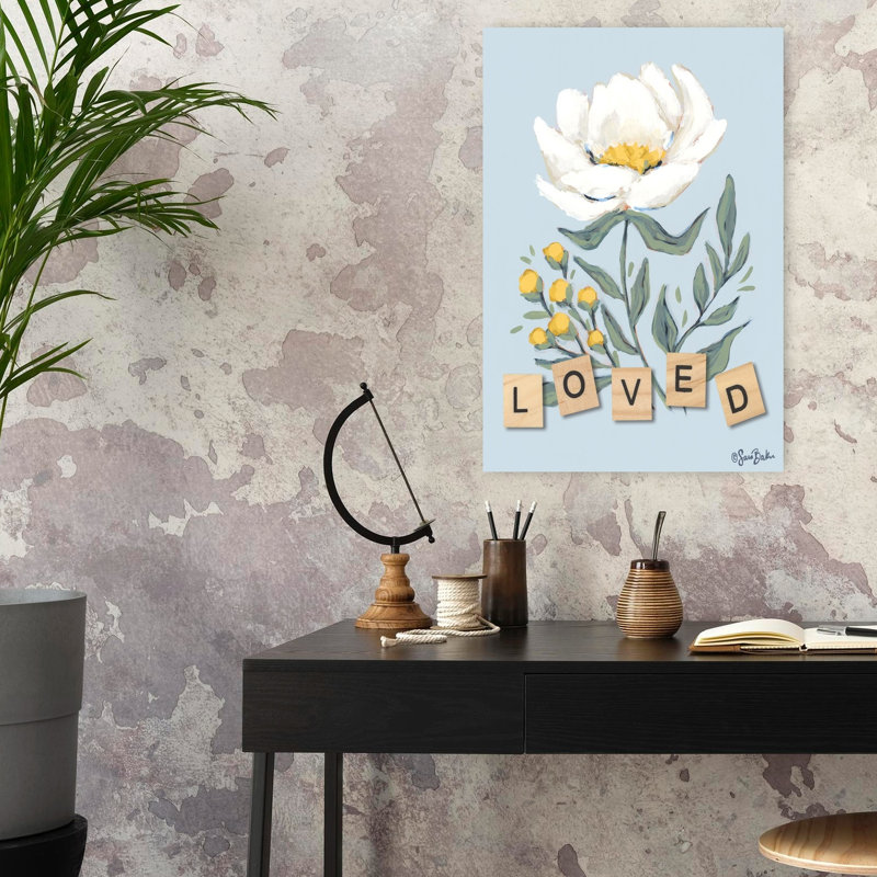 Art floral printanier Happy Flower, H 24 po x l 16 po