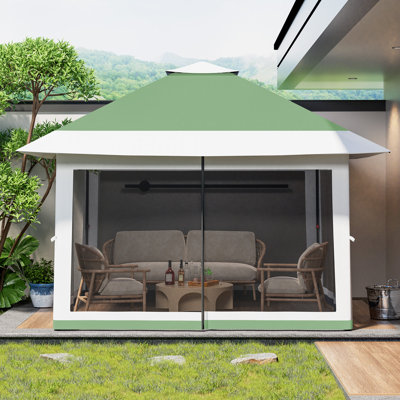 Pop Up Gazebo with Mosquito Net Outdoor Camping Tent Easy Setup for Patio Garden