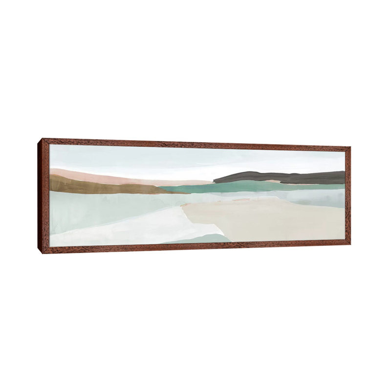 Sole Of The Land I by Isabelle Z - Panoramic Painting on Canvas, Classic Brown Wood Framed, 121.92 cm H x 40.64 cm W