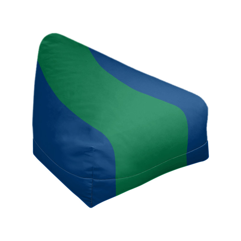 Sac de pois classique, H 30 po x l 27 po x P 27 po, Azur / Vert