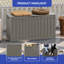 Boîte de rangement extérieure 80 gallons avec siège de banc verrouillable et résistante aux intempéries-109048593-109048595