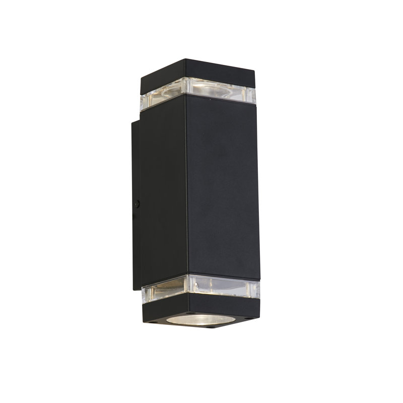 Rithvin 23.5cm H Outdoor Sconce, Black
