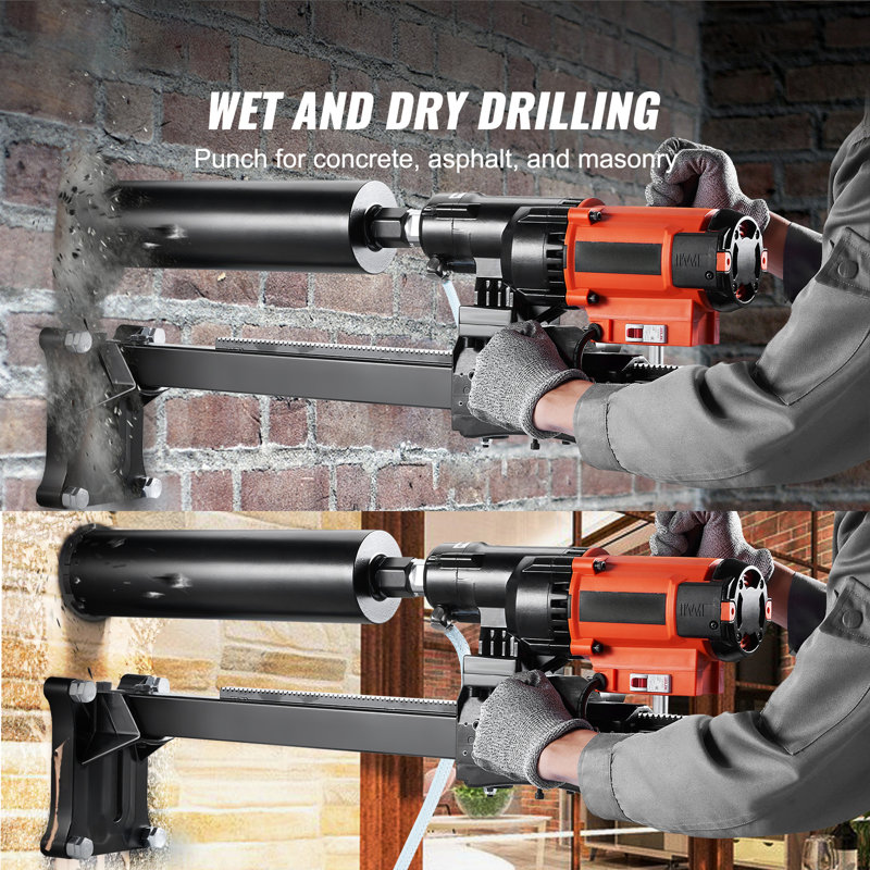 Diamond Core Drilling Machine, 8in Wet&Dry Concrete Core Drill Rig