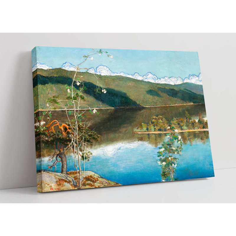 Akseli GallenKallela, Thunderclouds on the Horizon Canvas Wall Art Picture Print, 30.48cm H x 45.72cm W