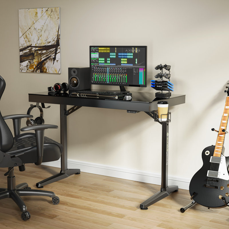110cm Computer Table Blue Elephant 110cm W Rectangular Computer Desk & Reviews | Wayfair.co.uk