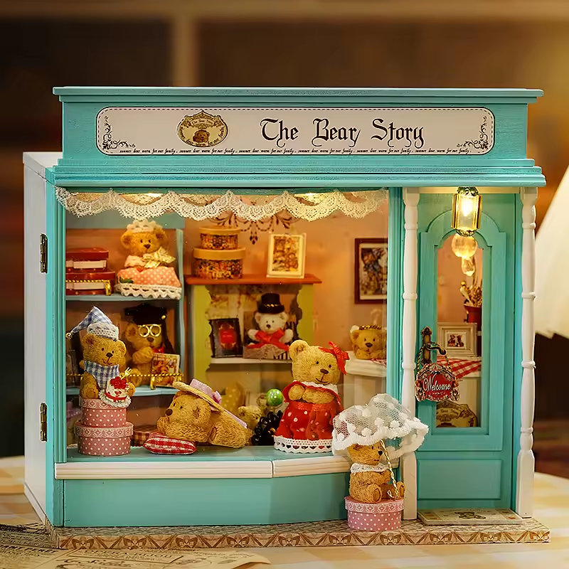 Ensemble de maison de poupée Little Bear Story