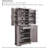 72" Farmhouse Kitchen Pantry Storage Cabinet With 12 Door Shelves, 6 Adjustable Shelves and 1 Hidden Drawer-489284929