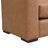 Stylish and Durable Brown Faux Leather Ottoman