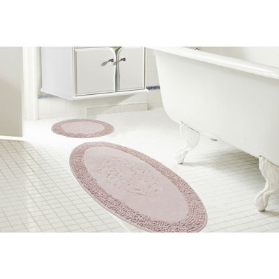 Ensemble de tapis de bain en coton doux (2 pièces), 19,7 po x 23,6 po et 23,6 po x 39,4 po | 100% coton, dessous antidérapant, hauteur de poils de 5 mm | Lavable à la machine, confort luxueux pour votre salle de bain