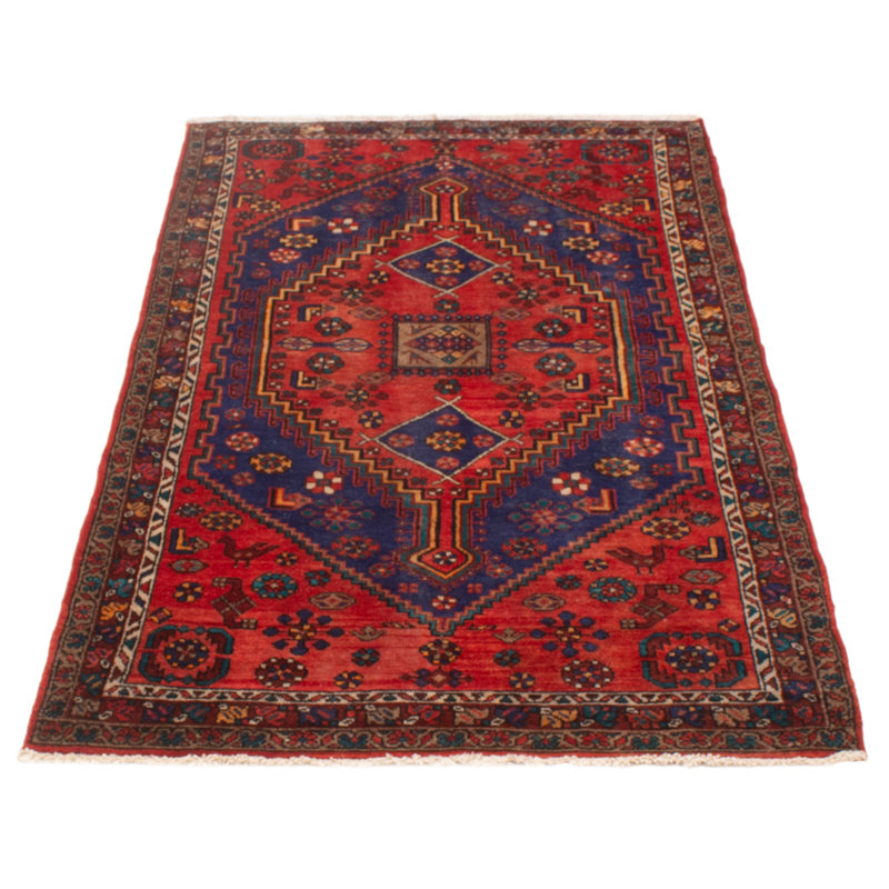Tapis rectangulaire unique en laine 4 pi 3 po x 7 pi Baist