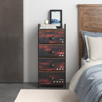 Berni 17.5'' W Metal Nightstand
