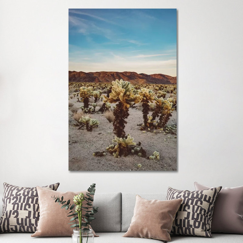 Cholla Cactus Garden II by Bethany Young - Print on Canvas, 152.4cm H x 101.6cm W x 3.81cm D, Wrapped Canvas