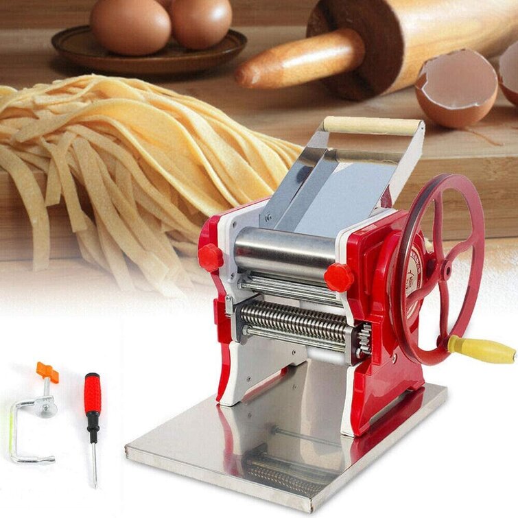 Manual Noodle Press Pasta Machine Crank Kitchen Utensils with 5