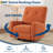 360° Swivel Rocker Recliner, Corduroy Manual Recliner Chair for Nursery, Living Room, Bedroom & Small Spaces-27405189