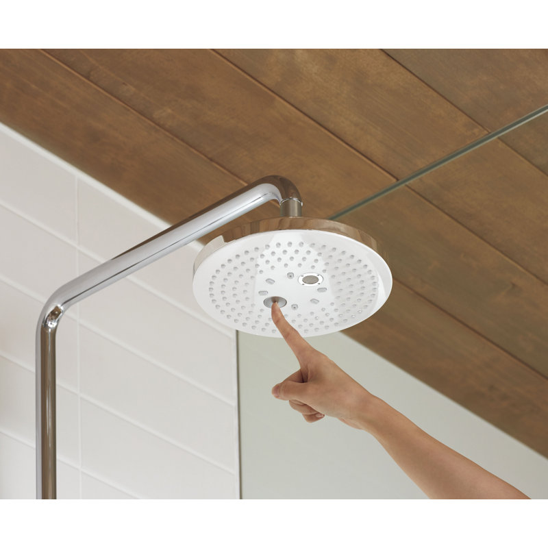 G Series 1.75 GPM Square Single Rain Shower Head with Comfort Wave Technology