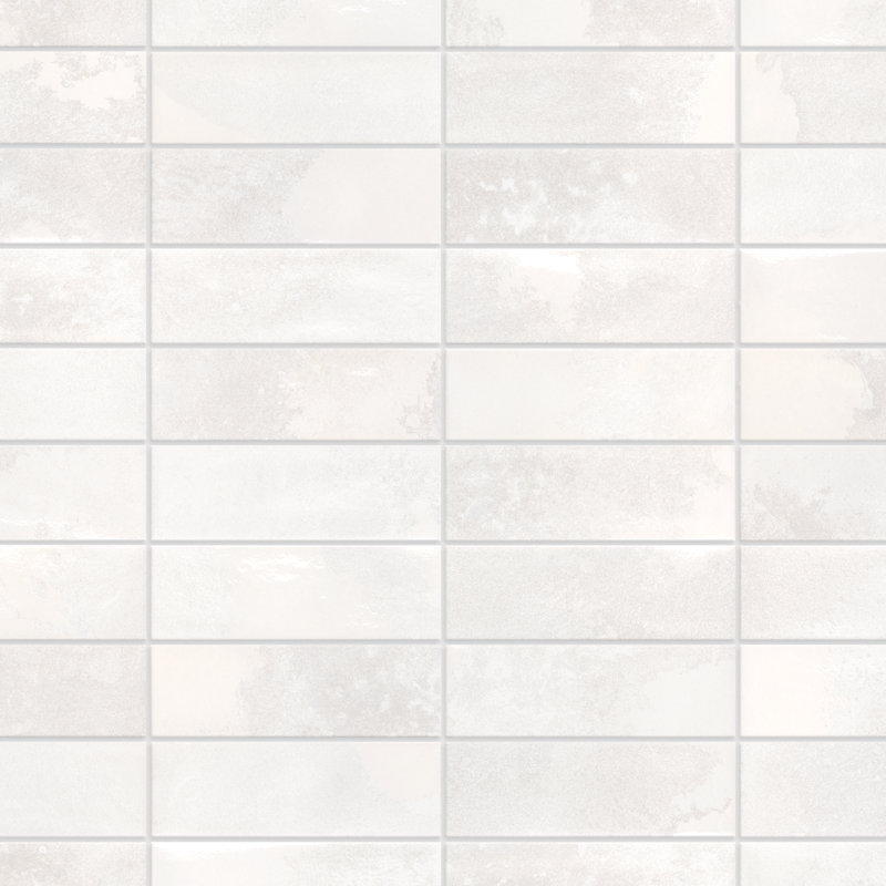 Kings Luxe Tradition 8" x 16" Porcelain Subway Wall Tile, White