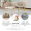 Chaise d'appoint rembourrée en velours Evanni-316044269-333893683