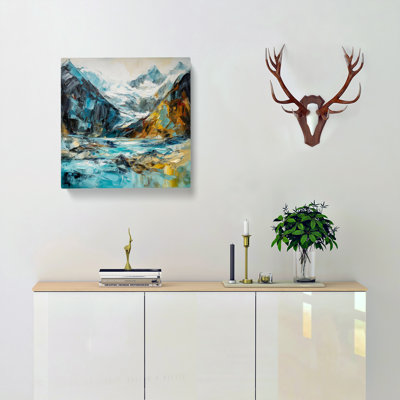 Glacier Post-Impressionism No.1 - No Frame Print
