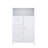 Bathroom Standing Storage Cabinet With 3 Drawers And 1 Door-White